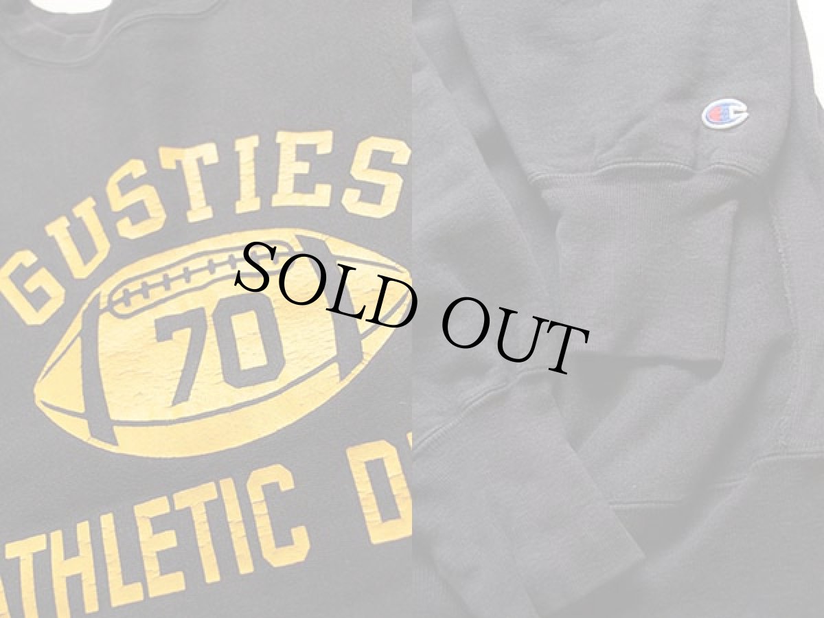 画像3: 90s Championチャンピオン 三段中抜き リバースウィーブ スウェット 黒 (3)