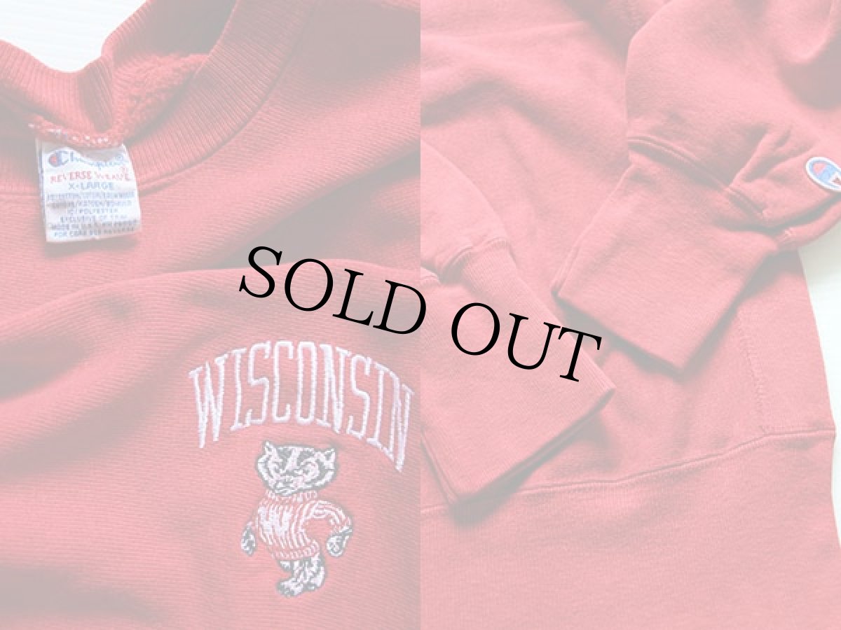 画像3: 90s USA製 Championチャンピオン リバースウィーブ スウェット 赤 XL (3)