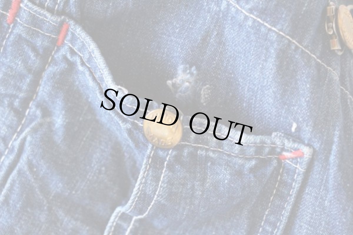 画像7: 50s Salet's インディゴ デニム オーバーオール (7)