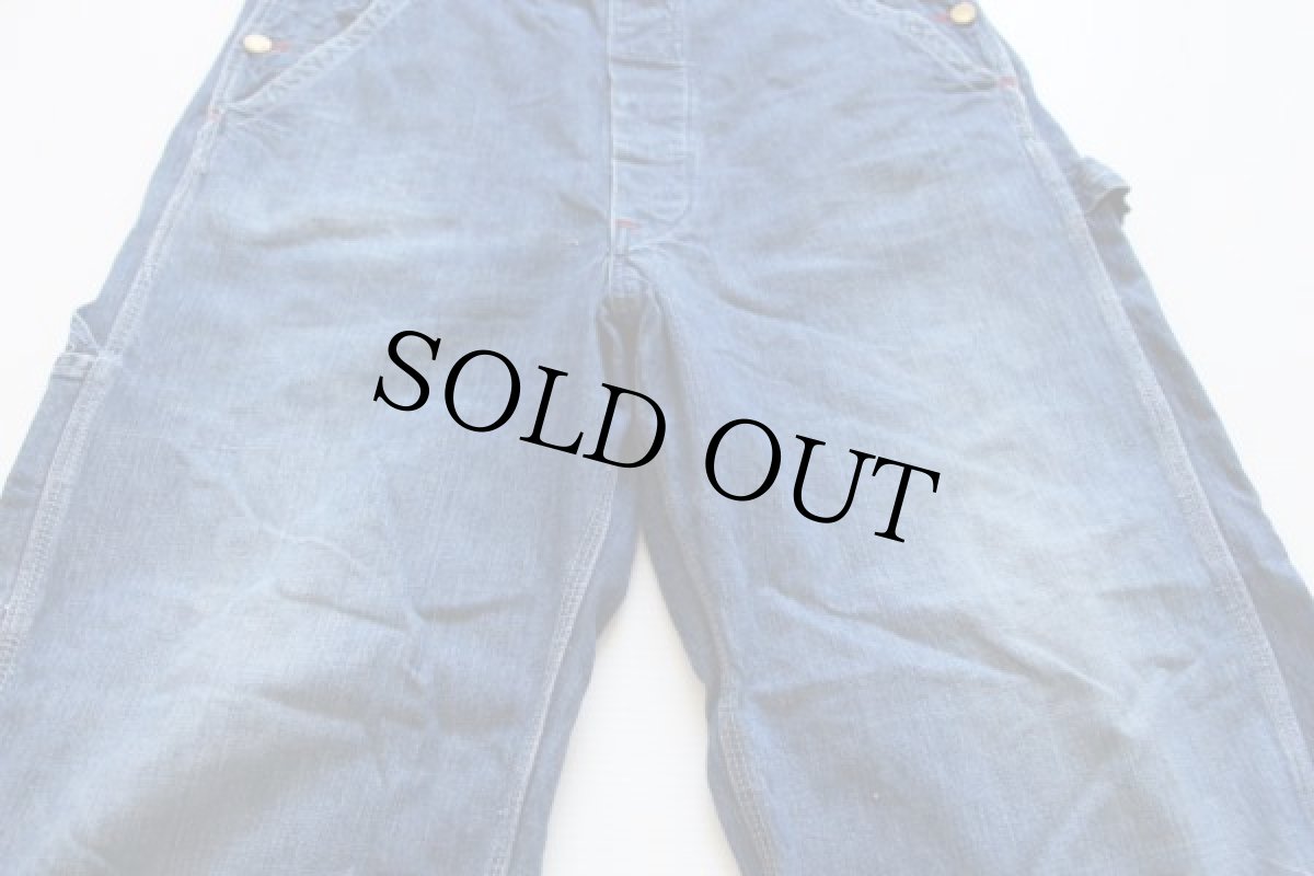 画像4: 50s Salet's インディゴ デニム オーバーオール (4)