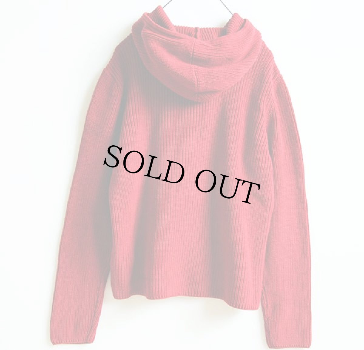 画像2: ラルフローレン コットンニット ジップパーカー 赤 L (2)