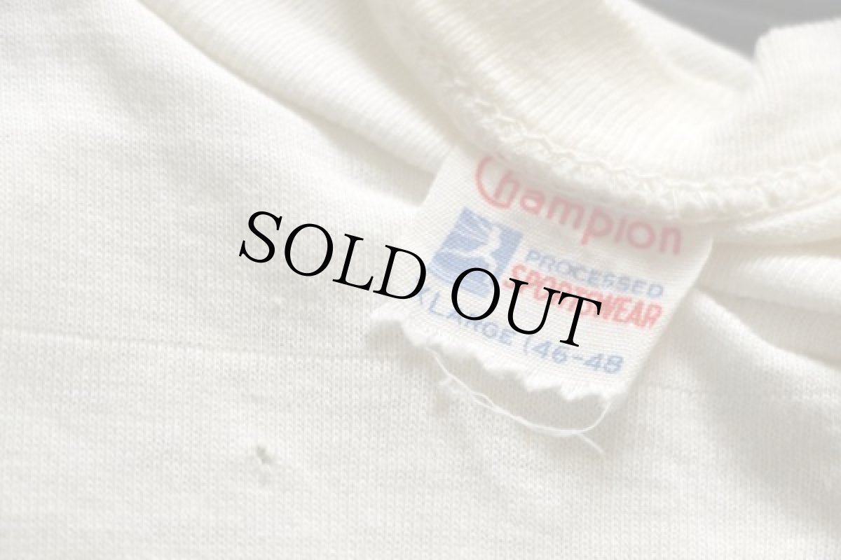 画像3: 50s Championチャンピオン ランタグ DAY CAMP 染み込みプリント コットンTシャツ 白 XL (3)