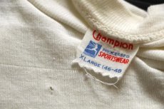 画像3: 50s Championチャンピオン ランタグ DAY CAMP 染み込みプリント コットンTシャツ 白 XL (3)