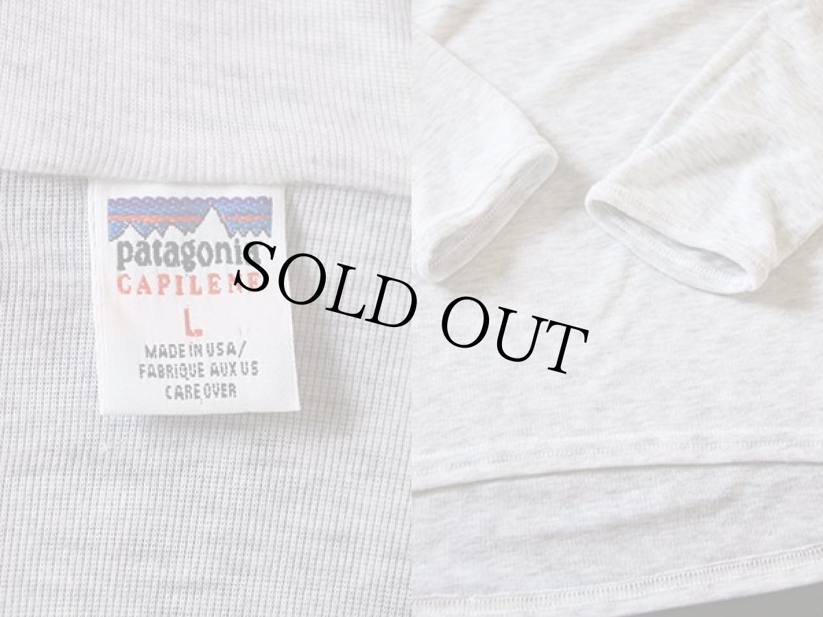 画像3: 90s USA製 patagoniaパタゴニア CAPILENEキャプリーン ハイネック ハーフジップ アンダーシャツ L (3)