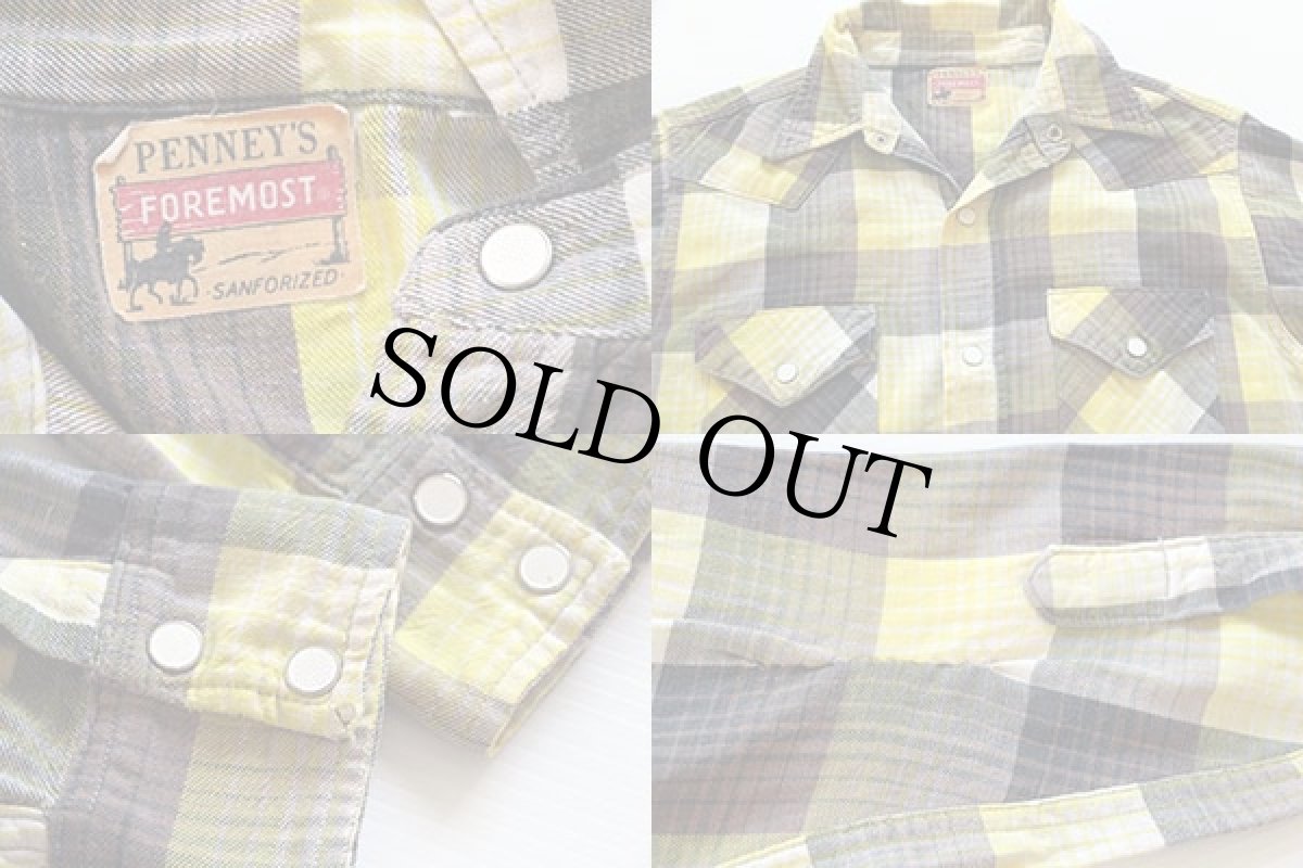 画像3: 60s PENNEY'S FOREMOST イチゴボタン ウエスタンシャツ (3)
