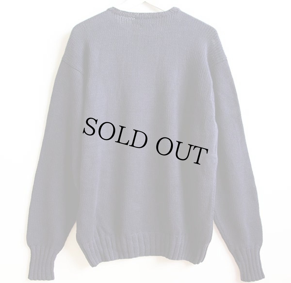 画像2: 90s ポロ ラルフローレン 星条旗 コットンニット セーター 紺 L (2)