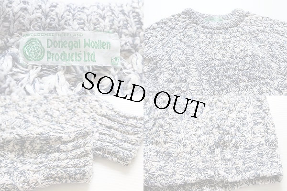 画像3: アイルランド製 Donegal Woollen リネン×コットンニット セーター (3)