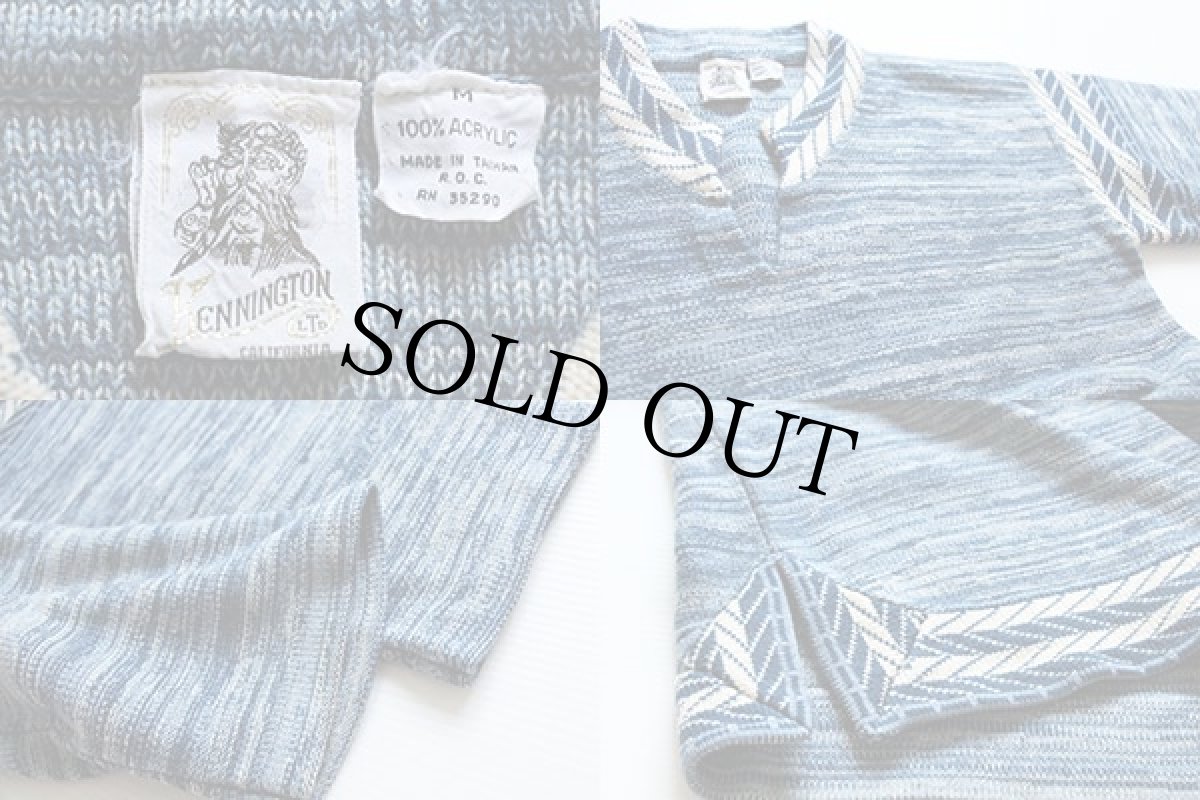 画像3: 70s KENNINGTONケニントン アクリルニット チュニック M (3)