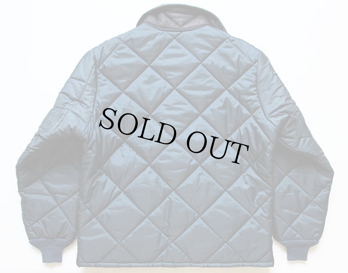 画像2: 80s USA製 BIG SMITHビッグスミス キルティングジャケット 紺 (2)