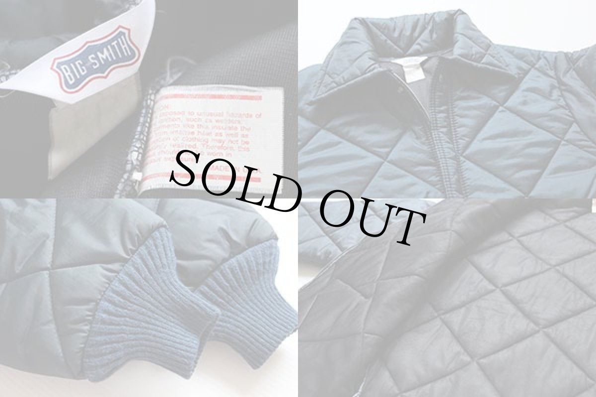 画像3: 80s USA製 BIG SMITHビッグスミス キルティングジャケット 紺 (3)