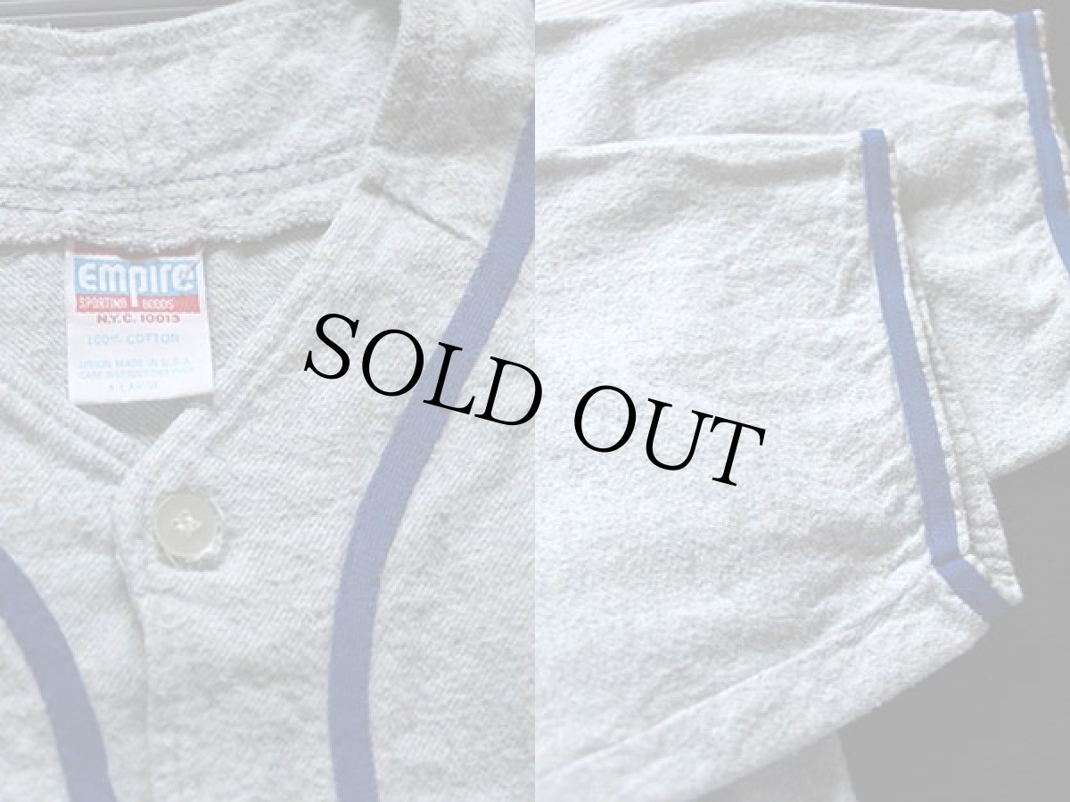 画像3: 80s USA製 empire コットン ベースボールシャツ XL (3)
