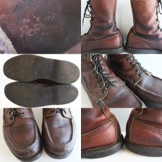 画像7: 60s Russell Moccasinラッセルモカシン モカシンブーツ赤茶9.5 (7)