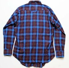 画像2: 50s LEVI'Sリーバイス ショートホーン チェック ウエスタンシャツ (2)