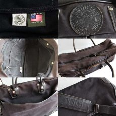 画像3: USA製 DULUTH PACK キャンバス×レザー 2WAY ブリーフケース 黒 (3)