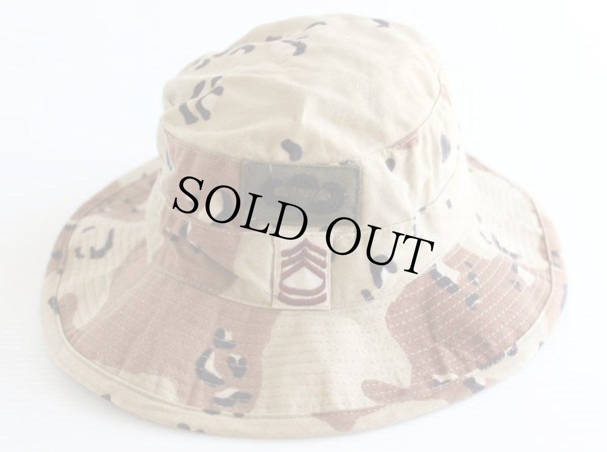 画像2: 90s 米軍 U.S.ARMY チョコチップ デザートカモ ブーニーハット 7 1/2 (2)