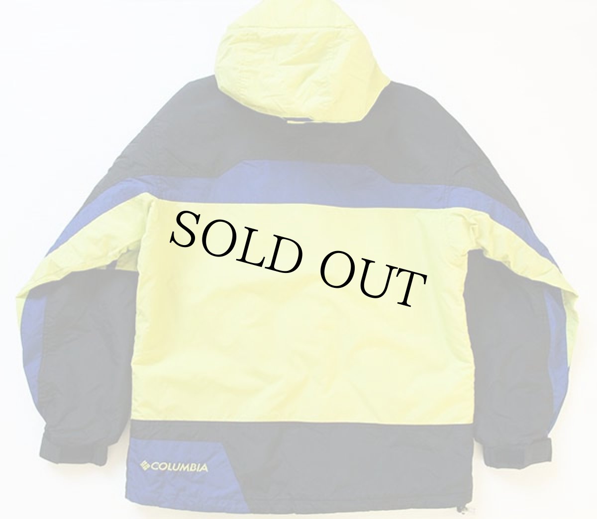 画像2: 00s Columbiaコロンビア マルチカラー 切り替え プルオーバー 中綿入り ナイロンパーカー W-S (2)
