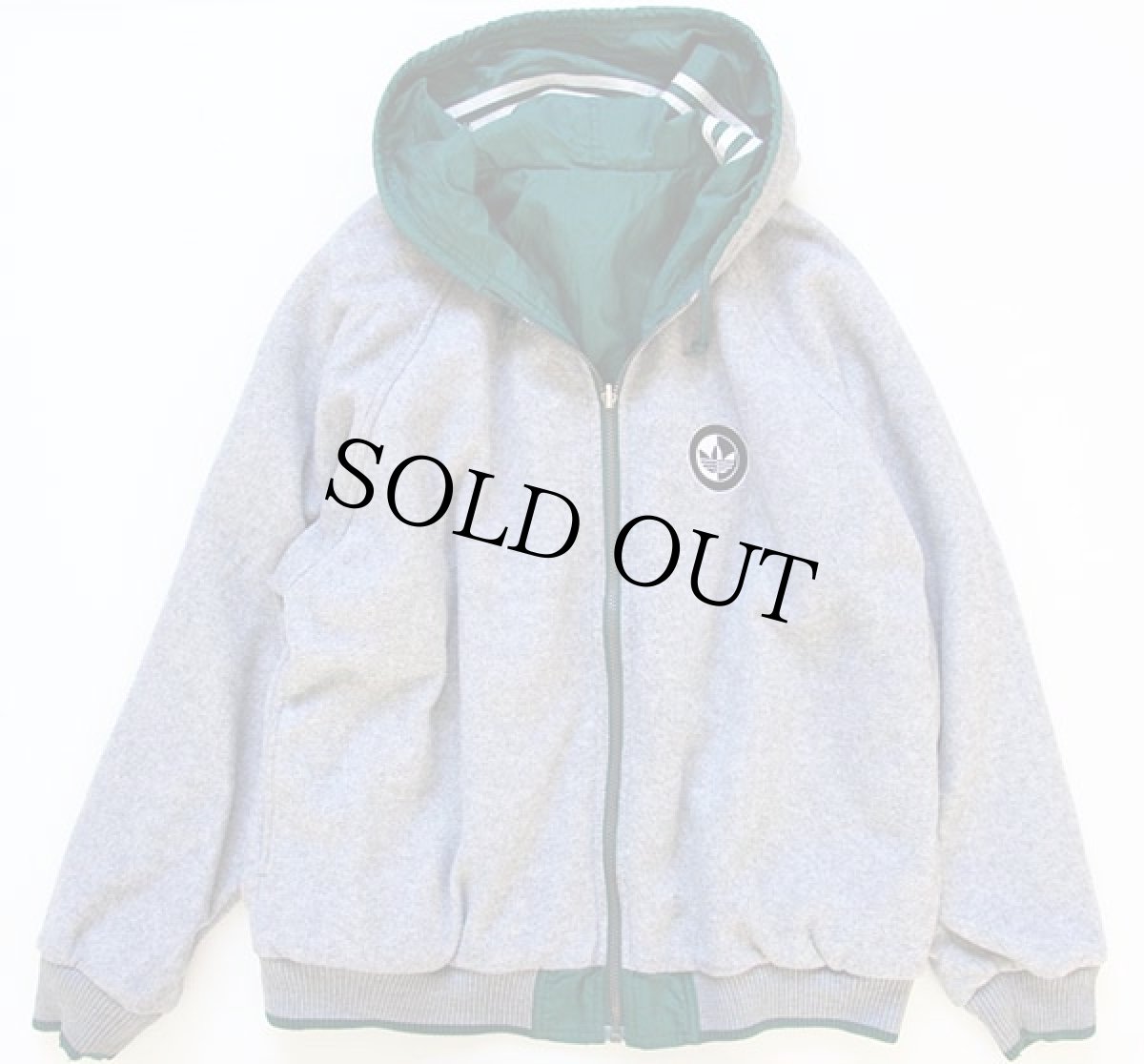 画像3: 90s adidasアディダス トレフォイル ロゴ リバーシブル ナイロンパーカー L (3)