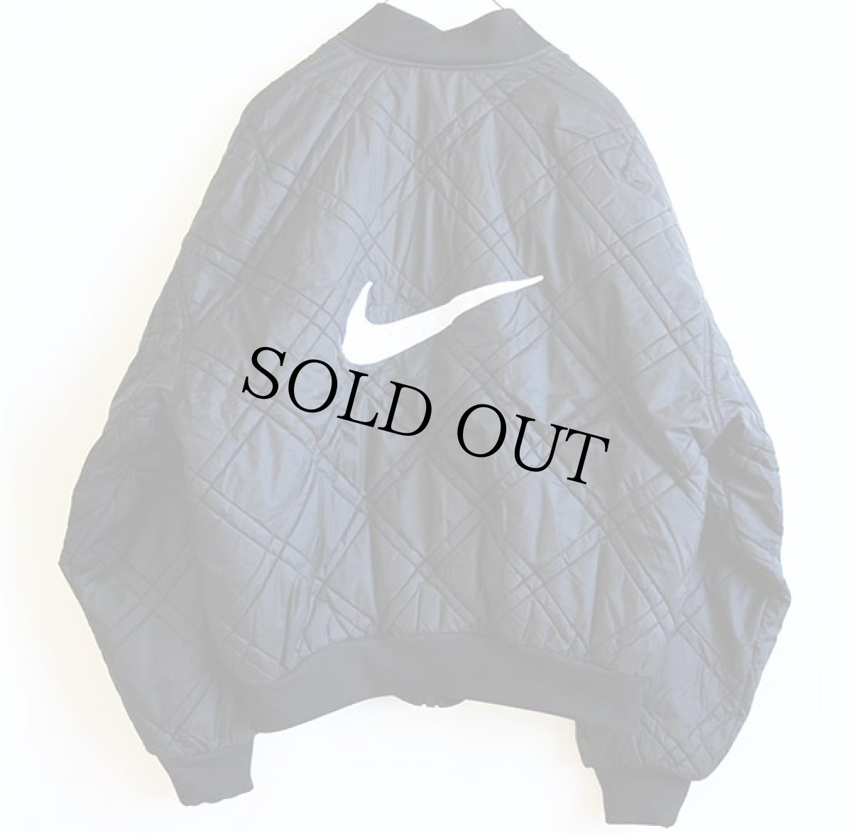 画像2: 90s NIKEナイキ リバーシブル ナイロン キルティングジャケット 黒 M (2)
