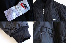 画像5: 90s NIKEナイキ リバーシブル ナイロン キルティングジャケット 黒 M (5)