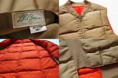 画像3: 70s L.L.Bean 筆記体タグ リバーシブル インナーダウンベスト (3)