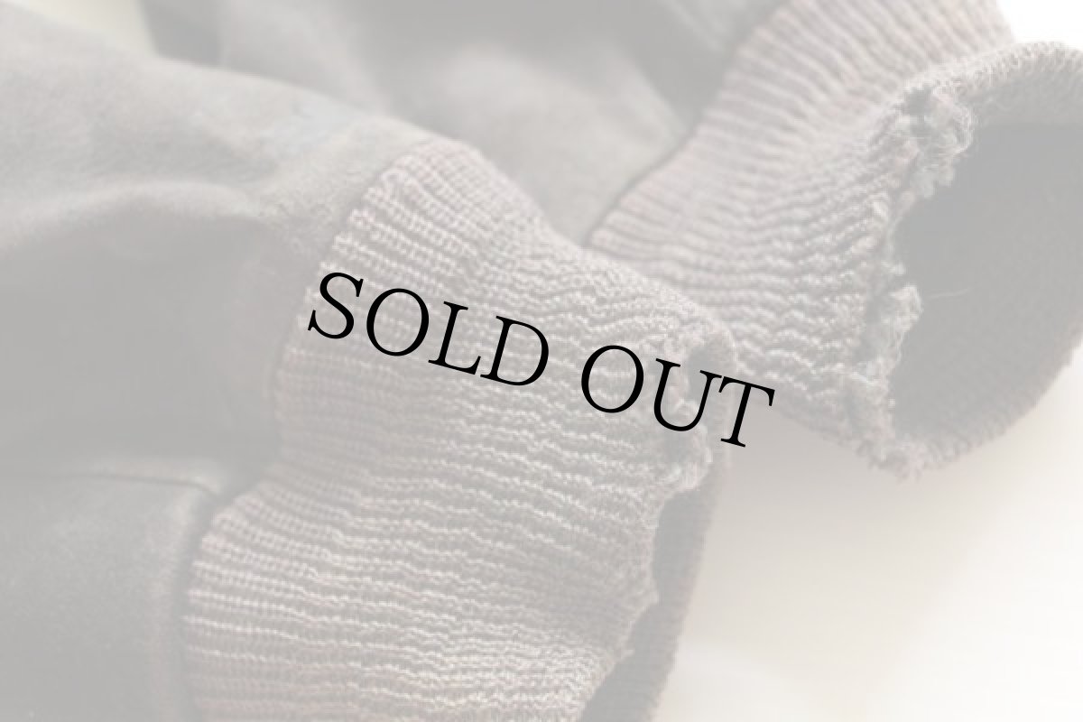 画像8: 50s Lakeland スエード レザージャケット 黒 40 (8)