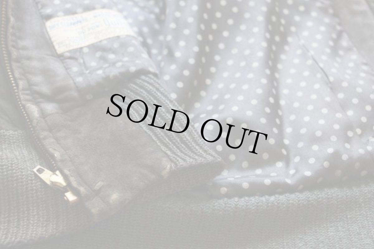 画像6: 50s Lakeland スエード レザージャケット 黒 40 (6)