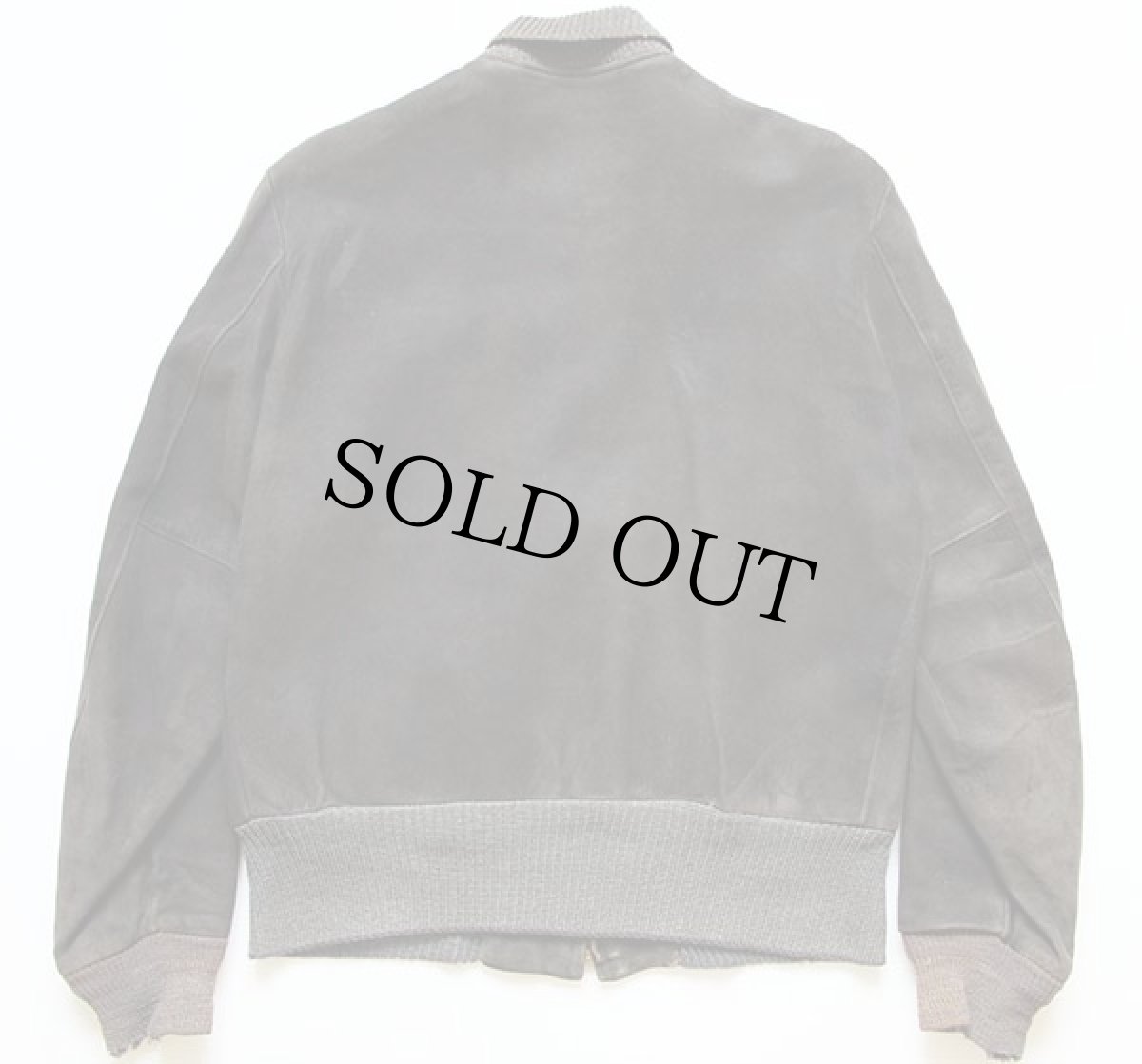 画像2: 50s Lakeland スエード レザージャケット 黒 40 (2)