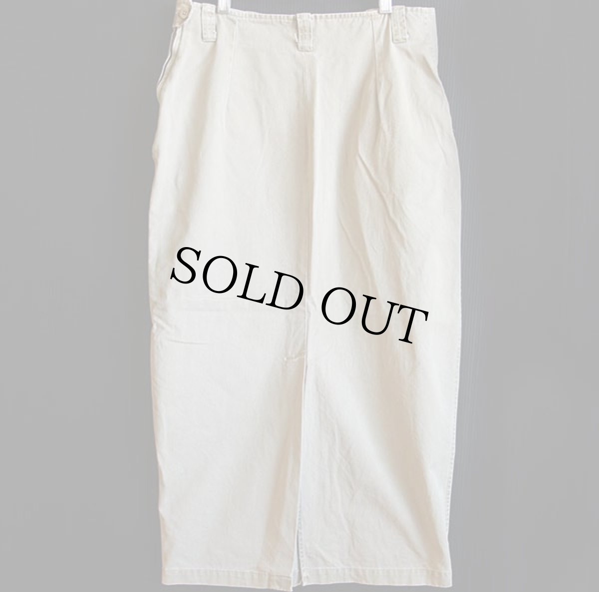 画像2: 80s ポロ カントリー ラルフローレン マキシ丈 チノスカート カーキ (2)