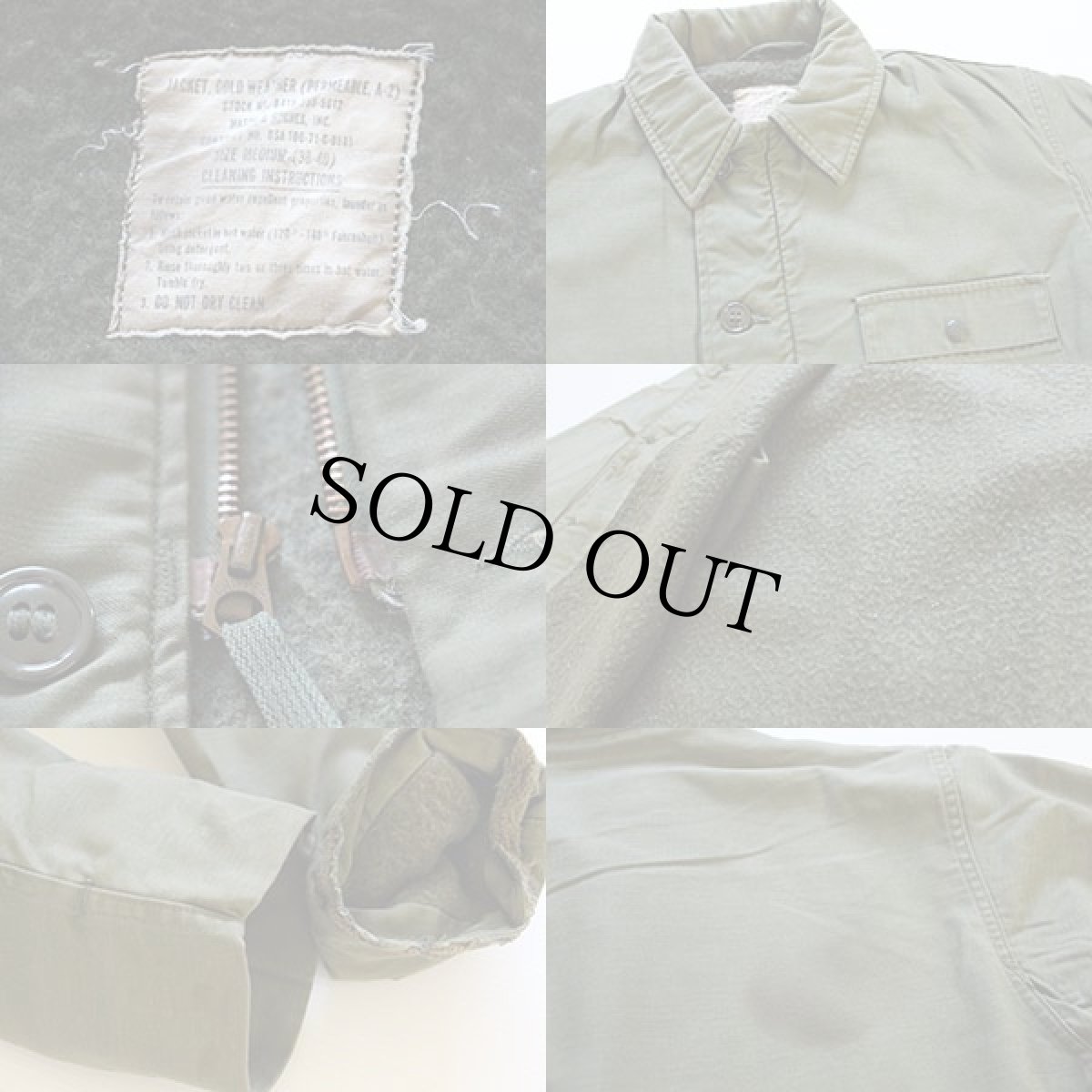 画像3: 70s 米軍 U.S.NAVY A-2 デッキジャケット M (3)