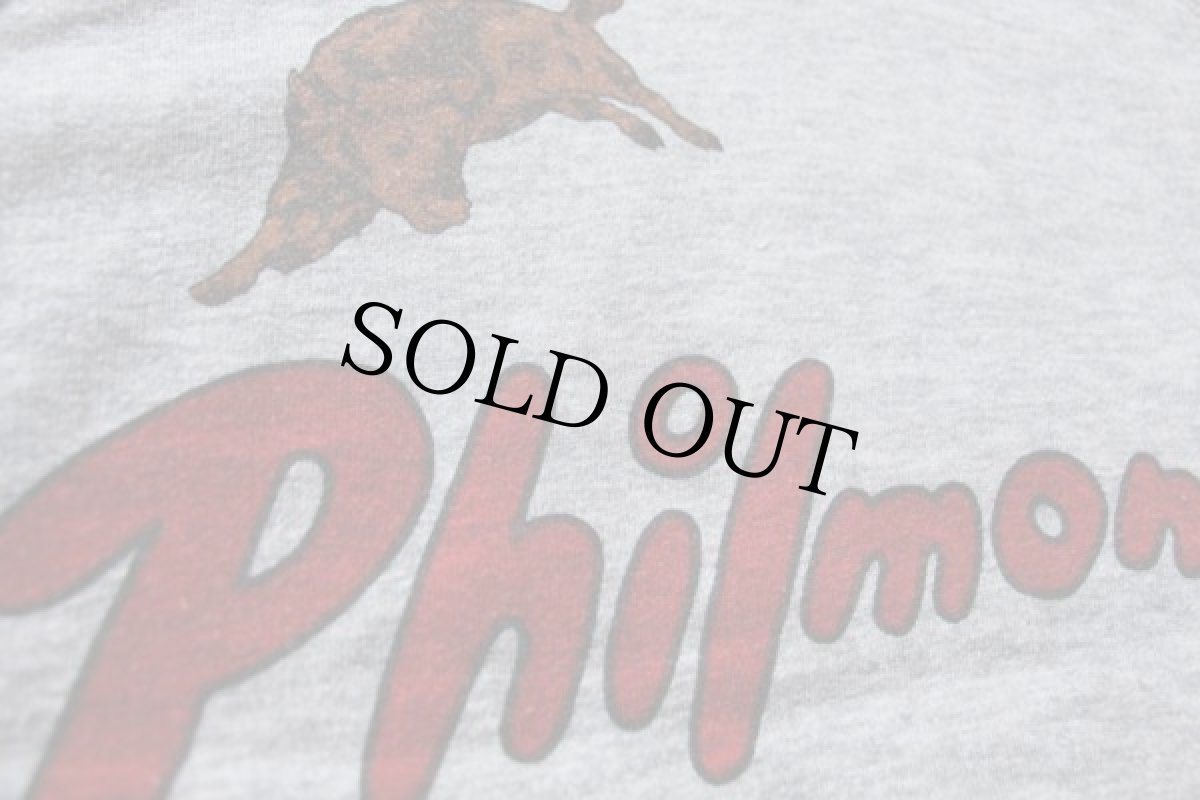 画像3: 80s Championチャンピオン BSA ボーイスカウト Philmont 染み込みプリント スウェットパーカー 杢グレー (3)