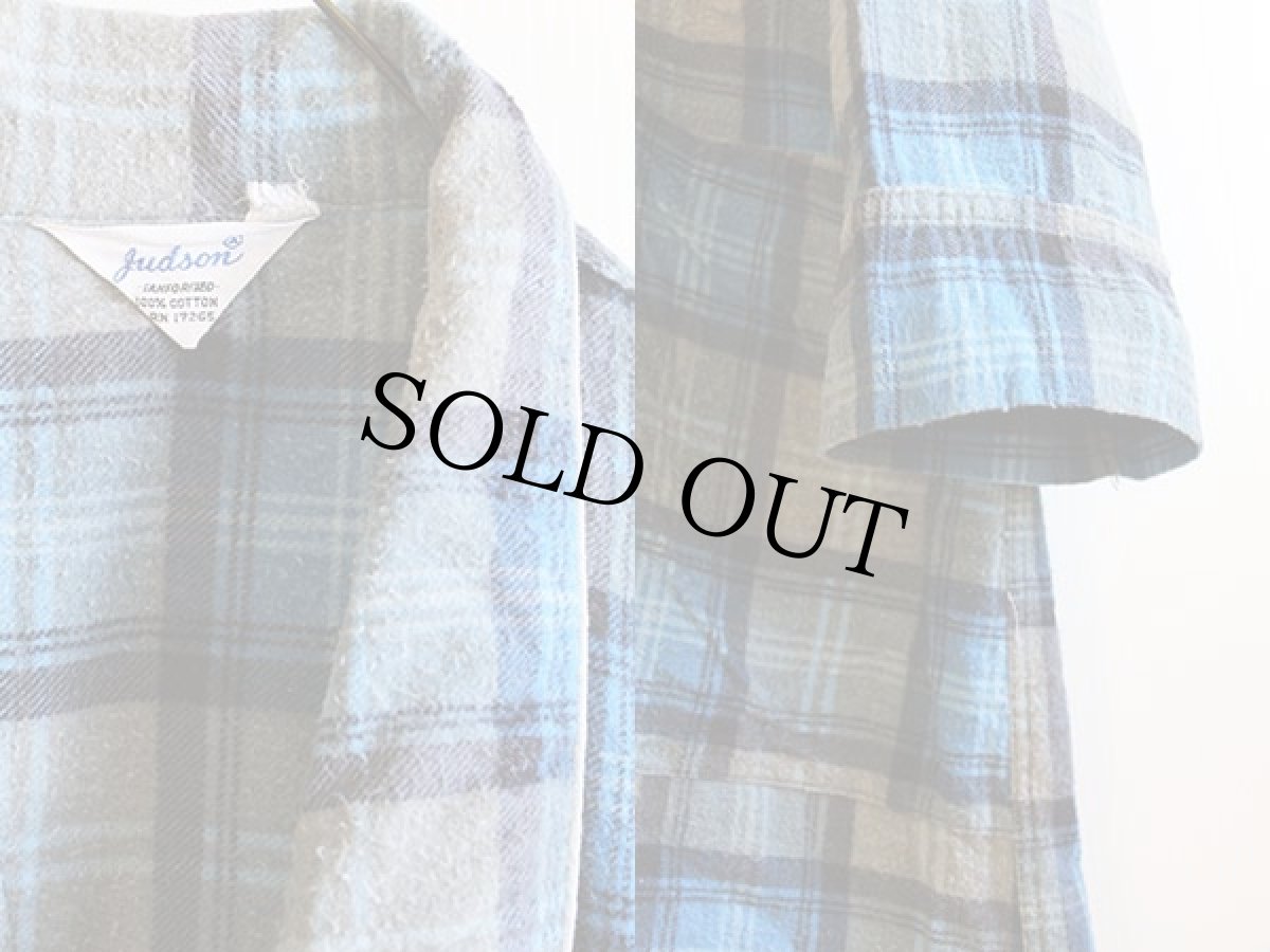 画像3: 60s Judson チェック プリントネル ガウン (3)