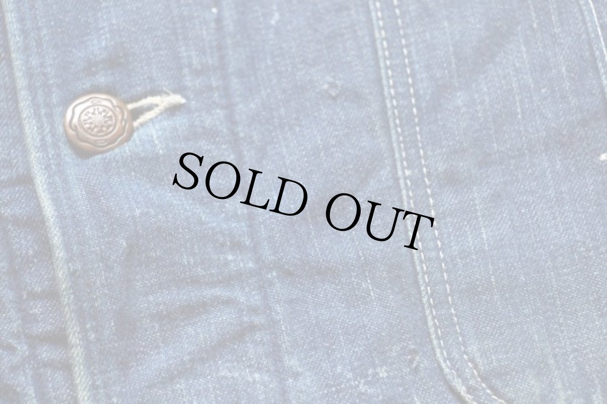 画像6: 50s BIG BEN ブランケットライナー  インディゴデニム カバーオール 36 (6)