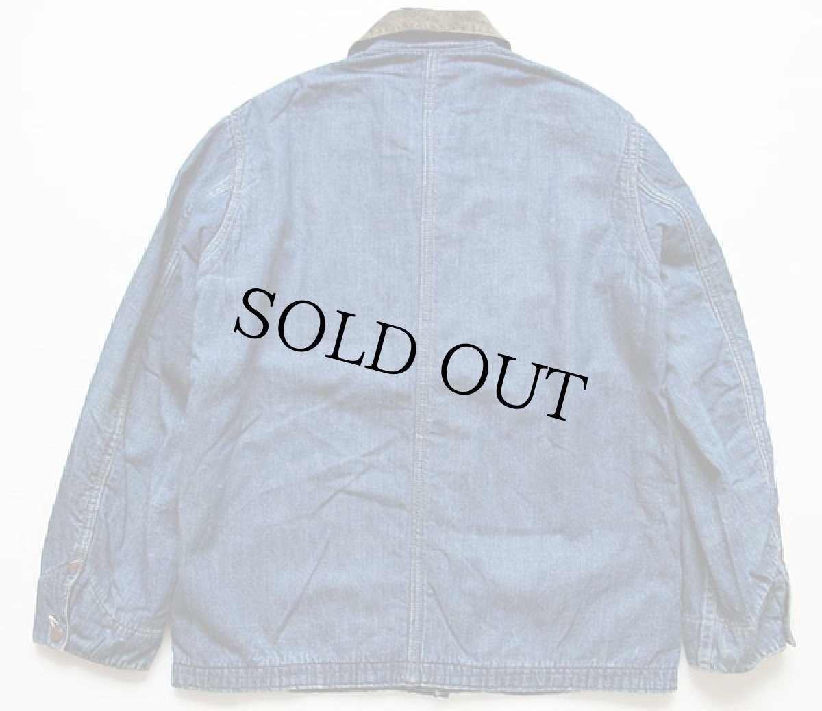 画像2: 50s BIG BEN ブランケットライナー  インディゴデニム カバーオール 36 (2)