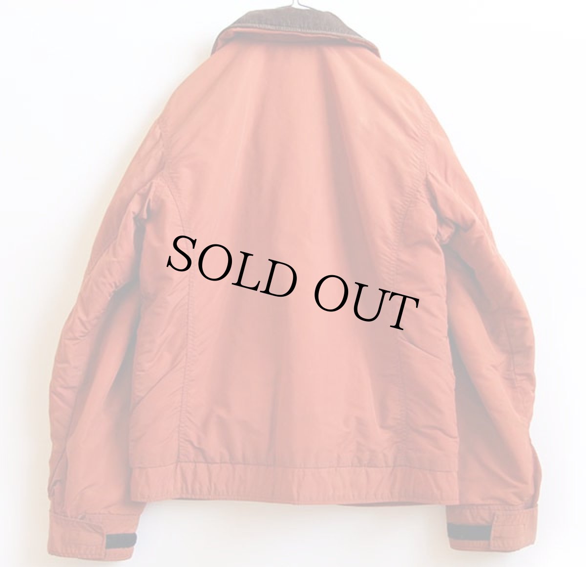 画像2: 80s USA製 THE NORTH FACEノースフェイス 茶タグ 中綿入り ナイロンジャケット 橙 S (2)