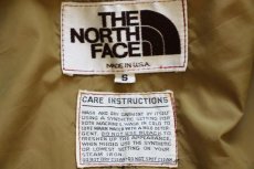 画像3: 80s USA製 THE NORTH FACEノースフェイス 茶タグ 中綿入り ナイロンジャケット 橙 S (3)