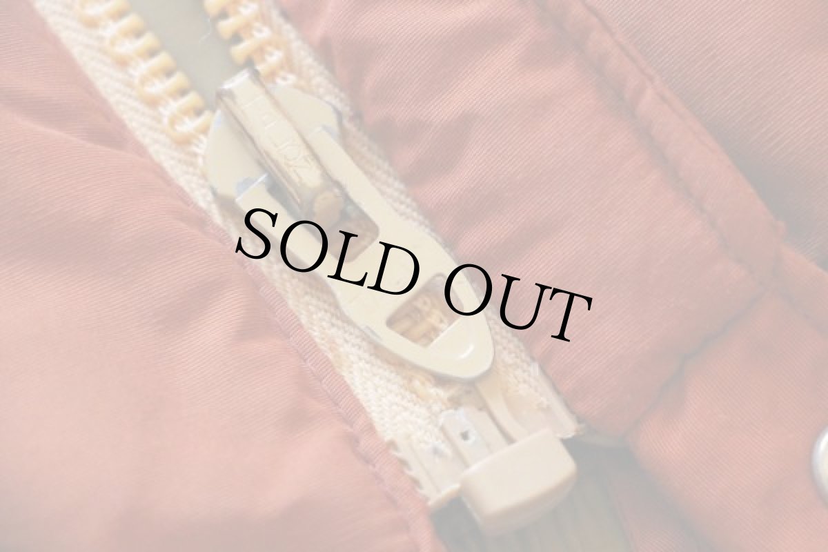 画像6: 80s USA製 THE NORTH FACEノースフェイス 茶タグ 中綿入り ナイロンジャケット 橙 S (6)