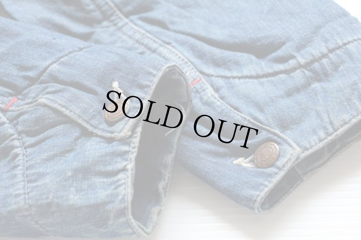 画像7: 50s BIG BEN ブランケットライナー  インディゴデニム カバーオール 36 (7)