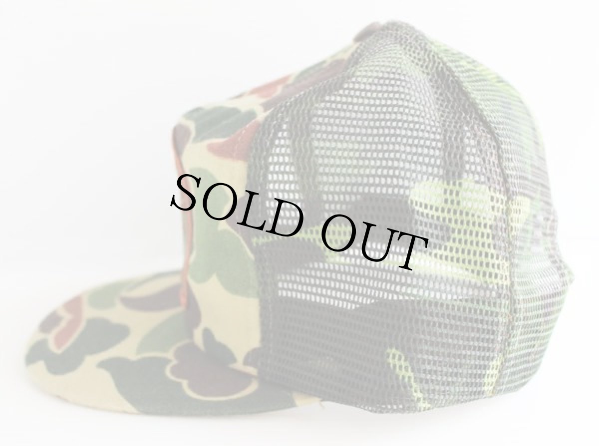 画像2: 80s USA製 DUCKS UNLIMITED パッチ付き ダックハンターカモ メッシュキャップ (2)