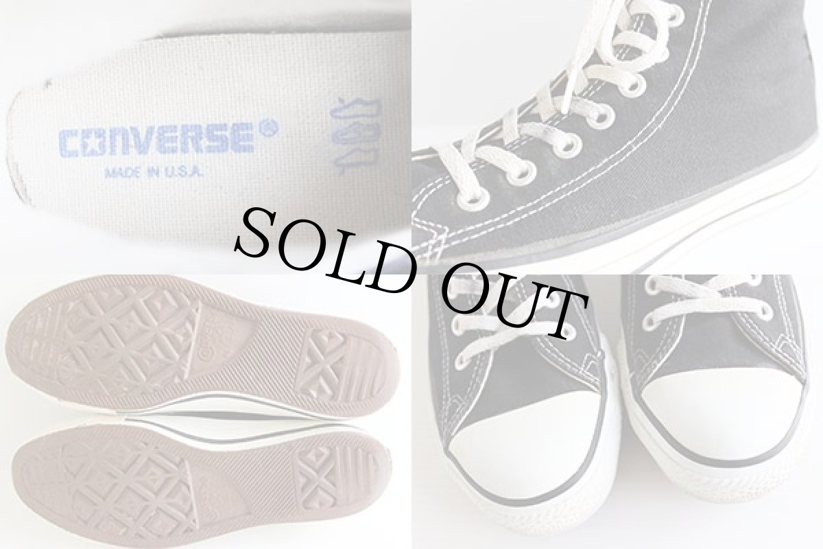 画像3: 90s USA製 CONVARSEコンバース ALLSTARオールスター HI 黒 7 (3)