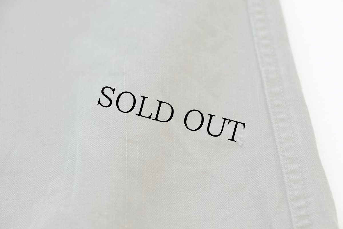 画像8: 40s 米軍 U.S.ARMY M-43 HBT ヘリンボーンツイル カーゴパンツ w42 L33 (8)