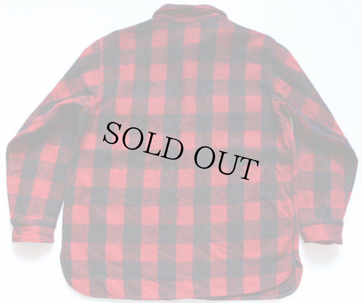 画像2: 40s Utica Duxbak チェック ウールシャツ 赤×黒 (2)