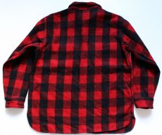 画像2: 40s Utica Duxbak チェック ウールシャツ 赤×黒 (2)