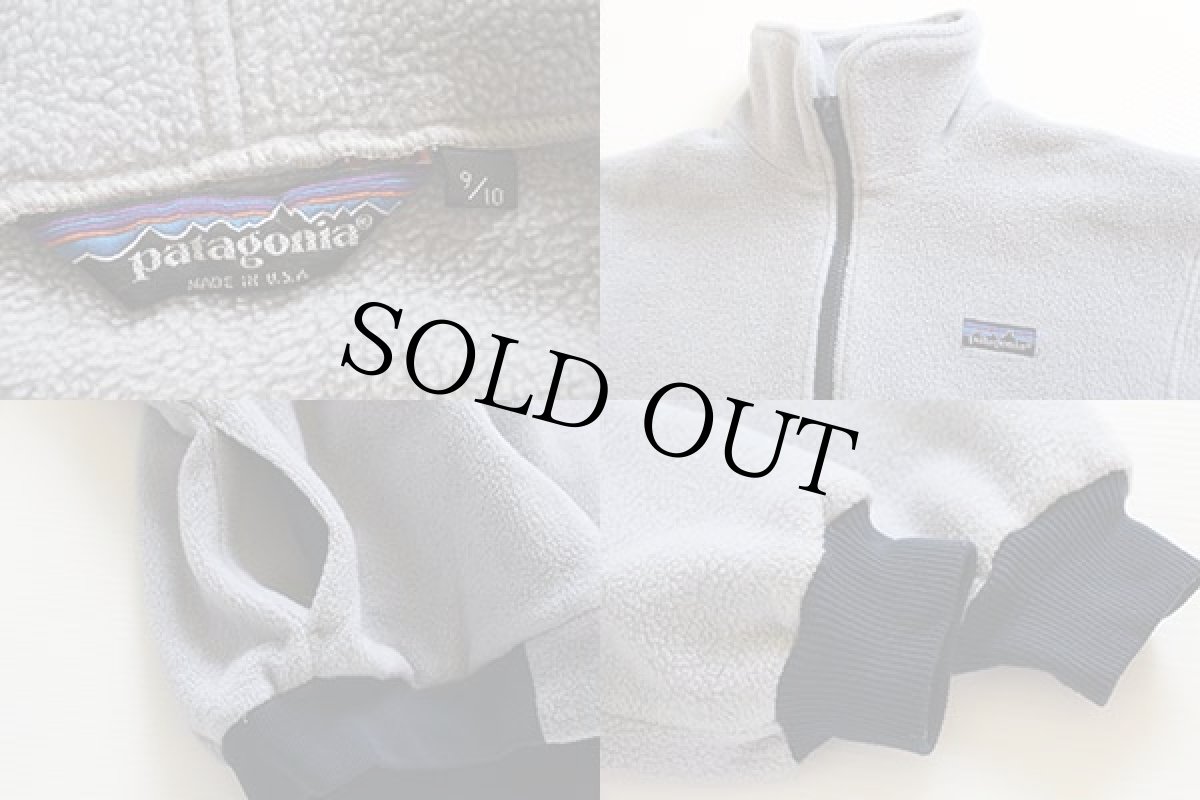 画像3: 80s USA製patagoniaパタゴニア フルジップ フリースジャケット グレー 9/10 (3)