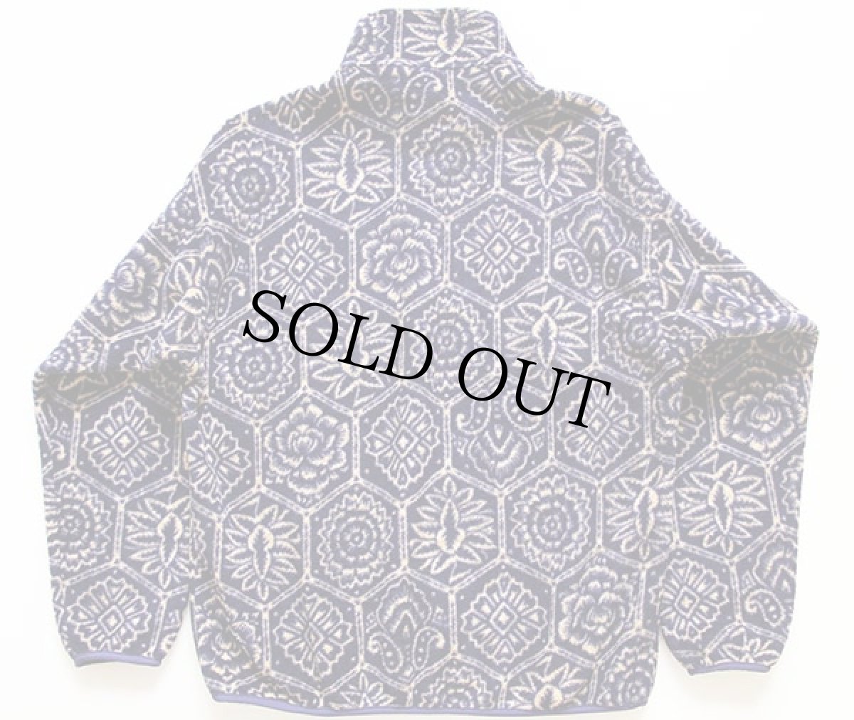 画像2: 90s USA製 patagoniaパタゴニア 総柄 フリース スナップT L (2)