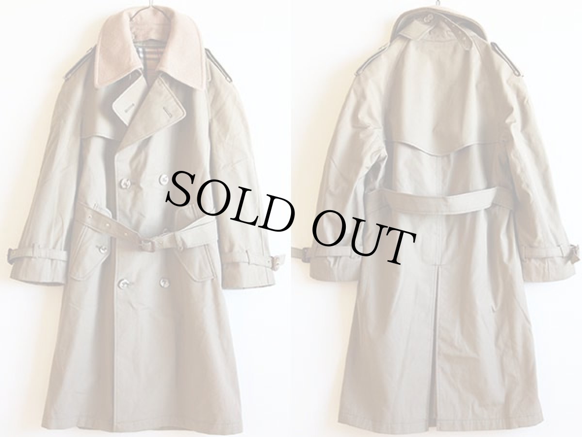 画像2: 80s ポーランド製 BROOKS BROTHERSブルックスブラザーズ ライナー付き トレンチコート カーキ 16 (2)