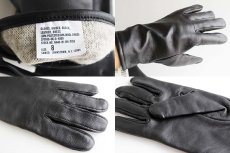 画像4: デッドストック★00s 米軍 レザーグローブ 黒 8★手袋 (4)