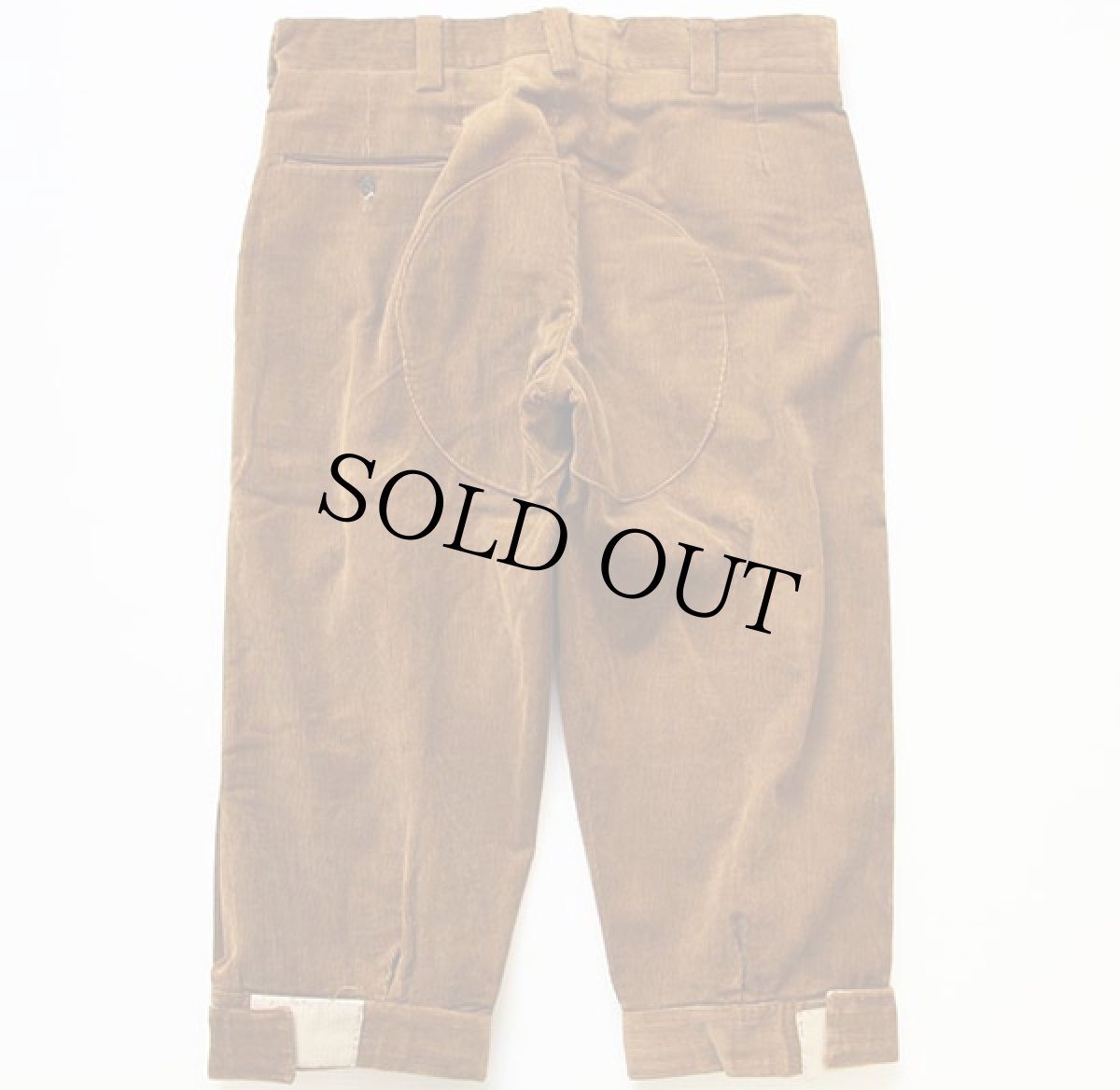 画像2: デッドストック★70s EMS コーデュロイ ニッカポッカパンツ 茶 (2)