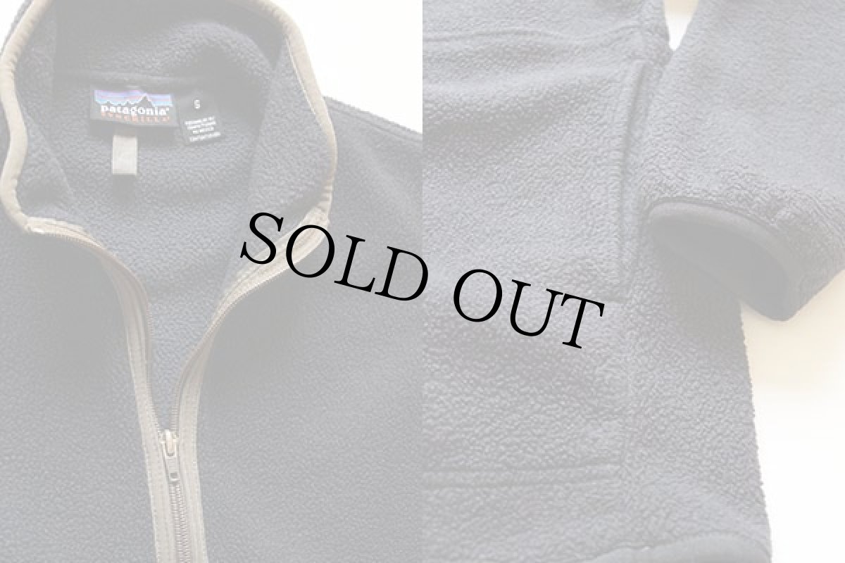 画像3: 00s patagoniaパタゴニア マースピアル ハーフジップ プルオーバー シンチラ フリース チャコール S (3)