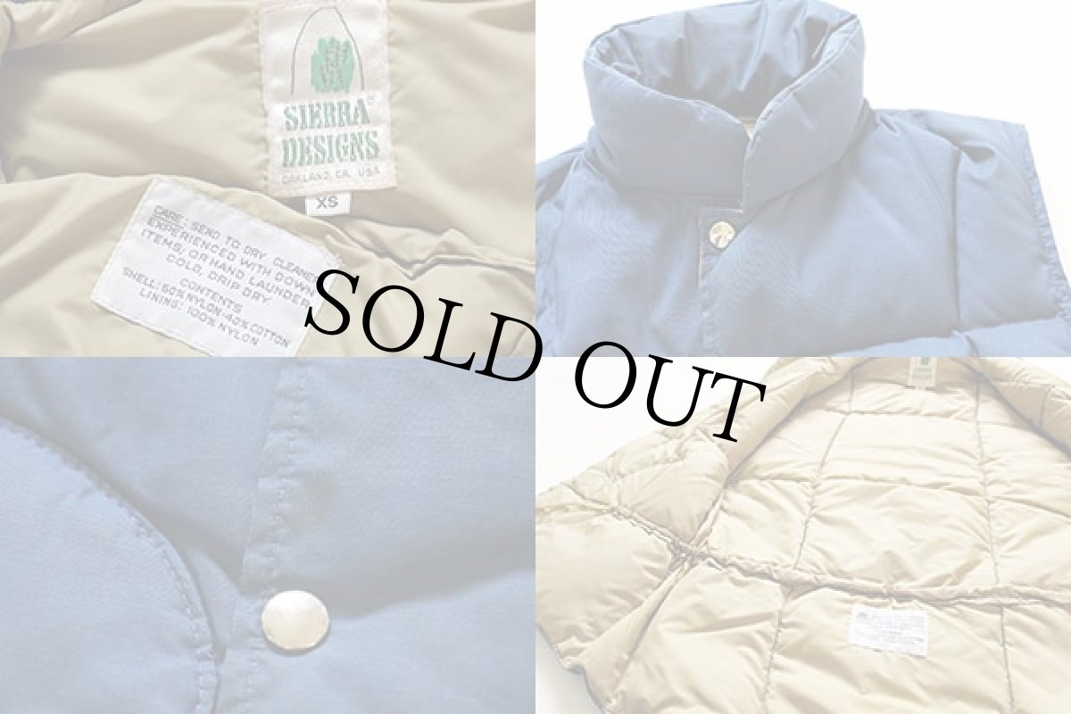 画像3: 70s SIERRA DESIGNSシエラデザイン 60/40 ダウンベスト 紺 XS (3)