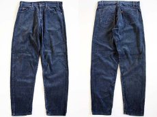 画像1: 90s USA製 Levi'sリーバイス 550 太畝 コーデュロイパンツ 紺 w33 L32 (1)